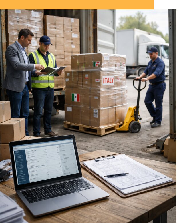 Доставка грузов из Италии: морские и авиаперевозки от 18727