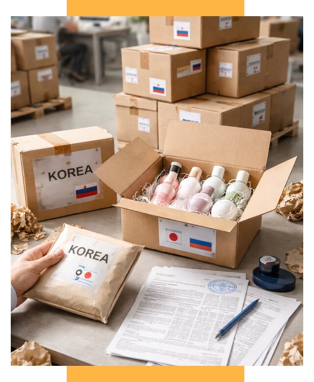 Доставка косметики из Кореи от 8843 р. под ключ | СетСервис-Брс