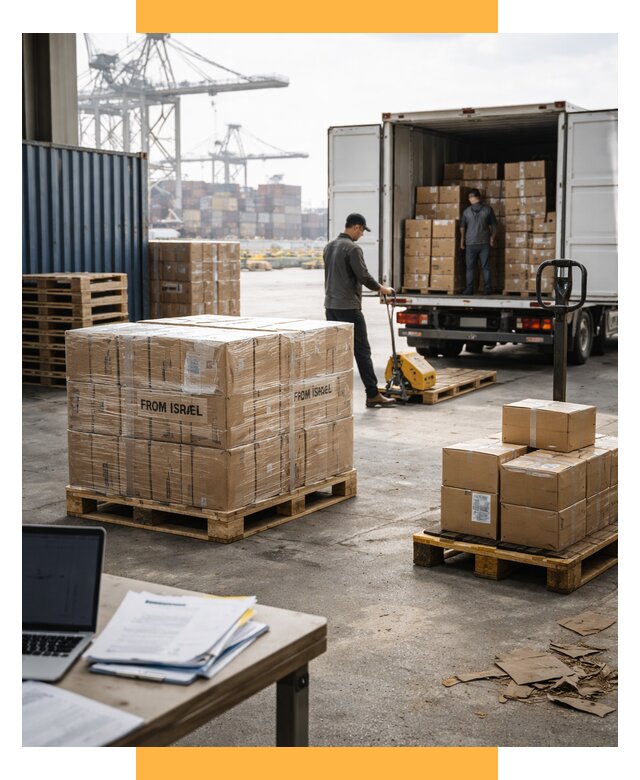Доставка грузов из Израиля от 15606 р., логистика от СетСервис-Брс