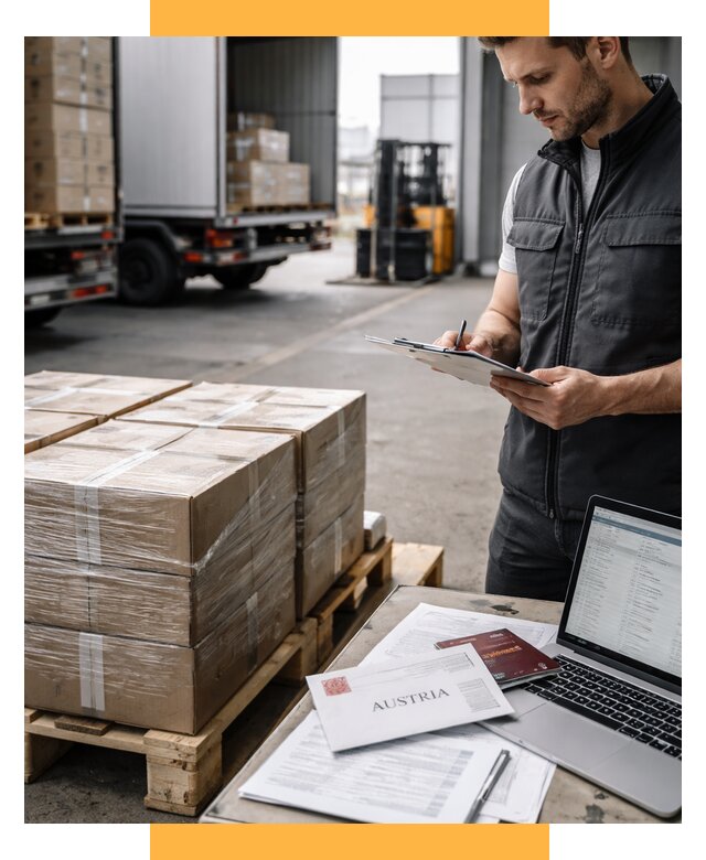 Доставка в Австрию от 67626 р. Логистика и экспорт СетСервис-Брс