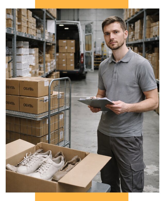 Доставка обуви из Китая и Турции от 4682 р. СетСервис-Брс