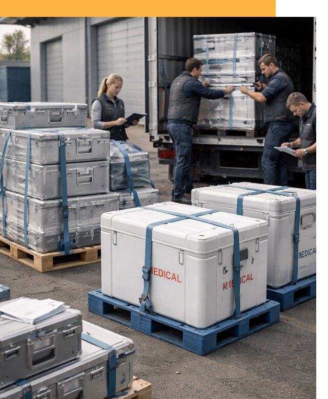 Перевозка медицинского оборудования по всему миру от 15606 руб