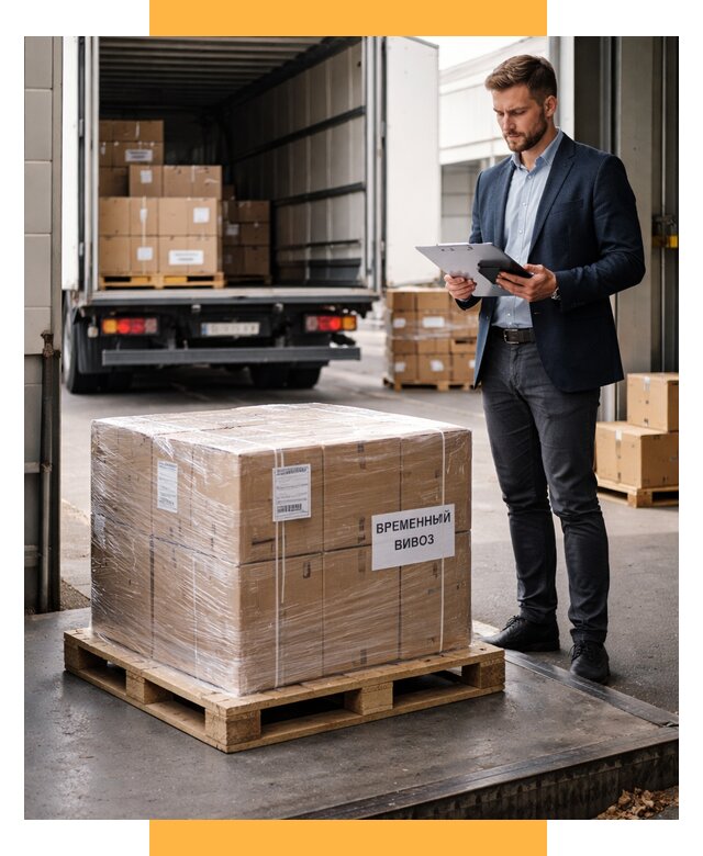 Временный вывоз товаров под ключ от 8323 р. | СетСервис-Брс