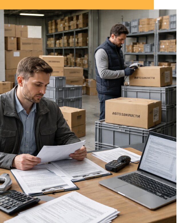 Таможенное оформление автозапчастей по выгодным тарифам от 8843