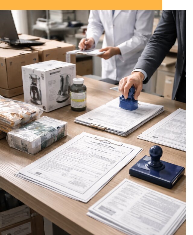 Сертификация импортных товаров от 12485 с таможенным сопровождением