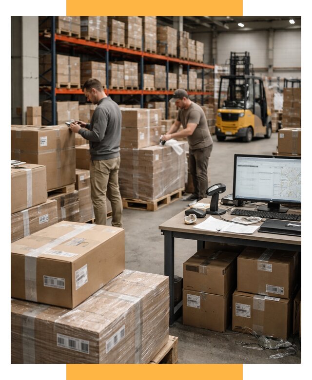 Склад консолидации в Европе от 6763 р., услуги СетСервис-Брс